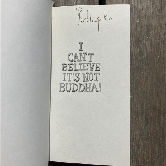 Signed I Can’t Believe It’s Not Buddha Book Buddhism Inspirational Religious - Picture 2 of 7